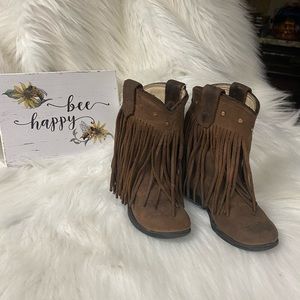 old west fringe boots
